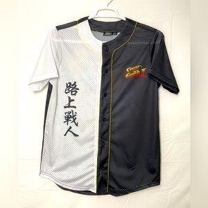 NWT Men’s Street Fighter‎ Short Sleeve Net Jersey Shirt Small